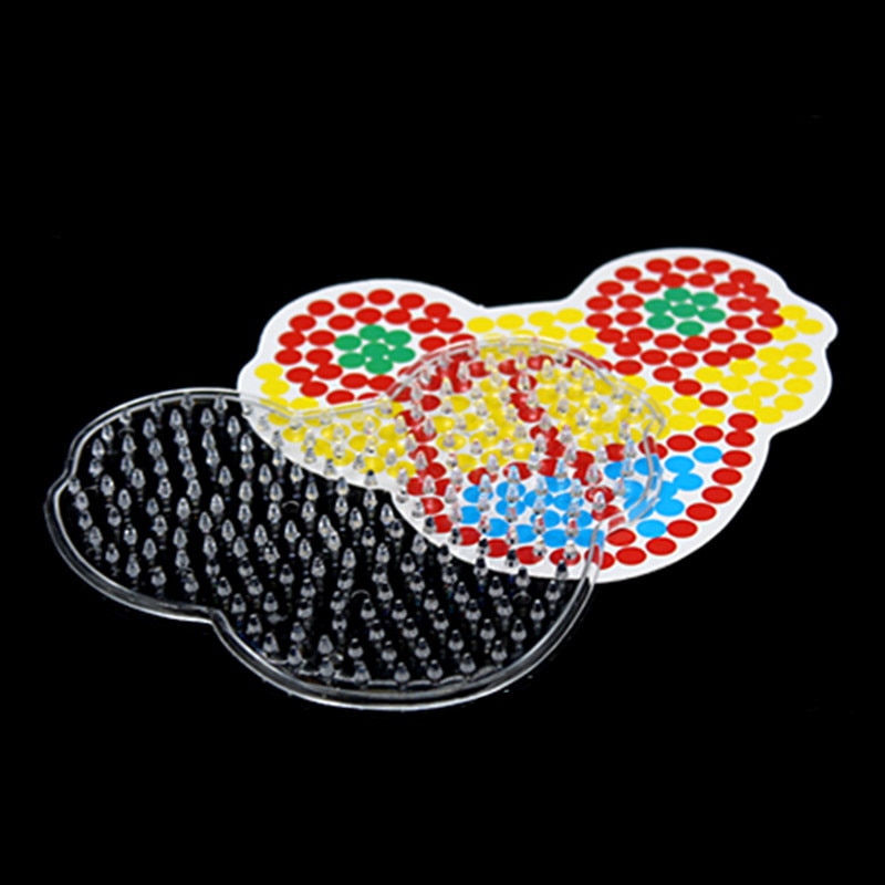 10 pc Puzzle Pegboards aufbringen mit farbigen papier Für 5mm Hama Perler Perlen DIY freundlicher Handwerk Kunststoff Schablone Art sicherung wulst Spielzeug