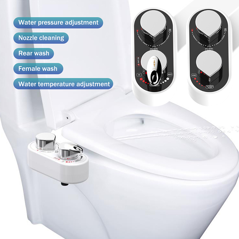 Bidet Attachment Non Electric Toilet Seat Bidet Self Cleaning and Cold Water Mixed Bidet Sprayer