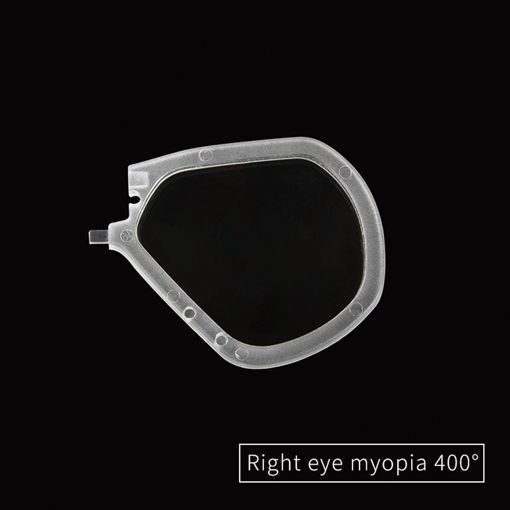 Detachable Snorkel Mask Myopia Lens For Copozz Model 4910 4100 Skuba Diving Mask Goggles Watersports Equipment: right myopia -400