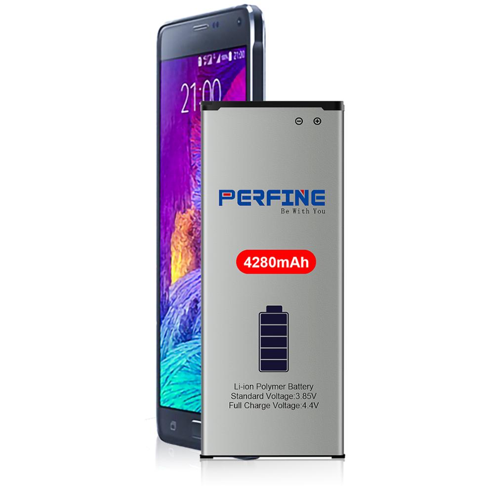 4280Mah Galaxy Note 4 Batterij Voor Samsung Mobiele Telefoon N910C N910F EB-BN910BBE Hoge Capaciteit Vervangende Batterij