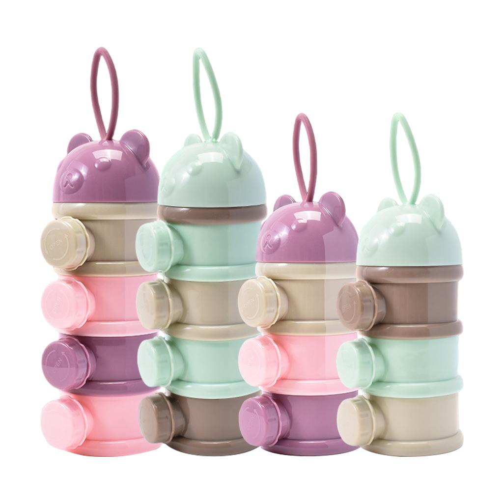 Formula Dispenser Milk Powder Dispenser Container with Carry Handle for Baby