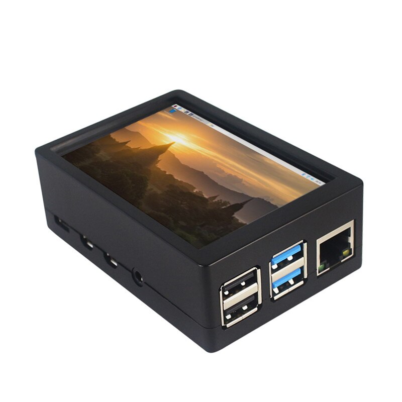 RPi4 3.5 inch 125MHz SPI TFT LCD Display Touch Screen + ABS Case For Raspberry Pi 4 Model B 3B+