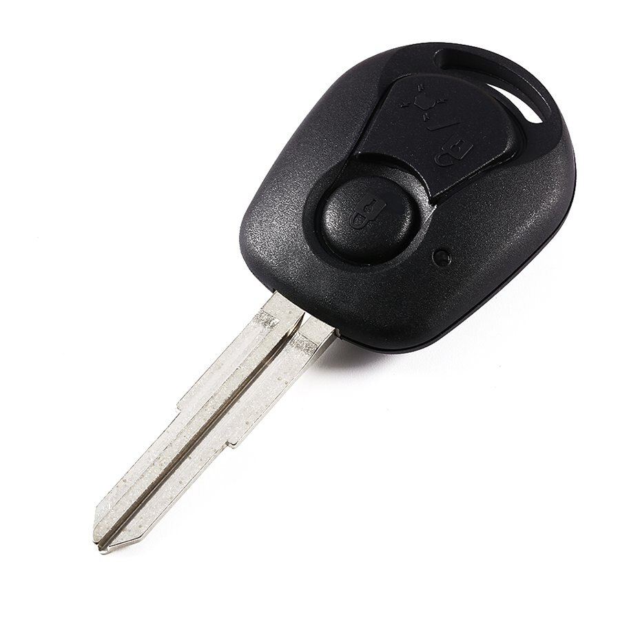 Coque de clé à distance de voiture adaptée pour SSANGYONG pour Actyon pour Kyron pour Rexton coque de couverture Fob 2 boutons de remplacement coque de clé