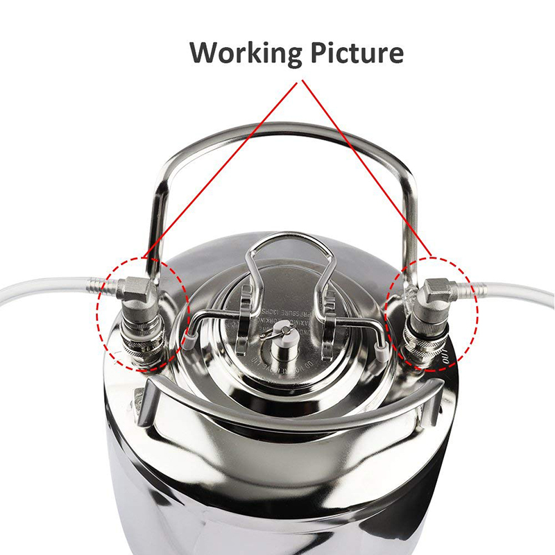 Rvs Ball Lock Disconnect Homebrew Biervat Quick Connector Corny Vaatje Dispenser Gas/Vloeistof 1/4 "Barb & 1/4" Mfl