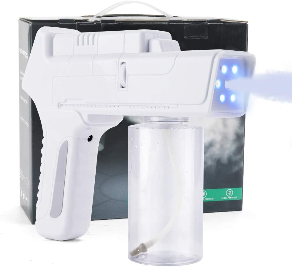 Hårspray luftfugter nano desinfektion spraypistol håndholdt elektrostatisk fugtgivende damp trådløs blue ray anion sprøjte