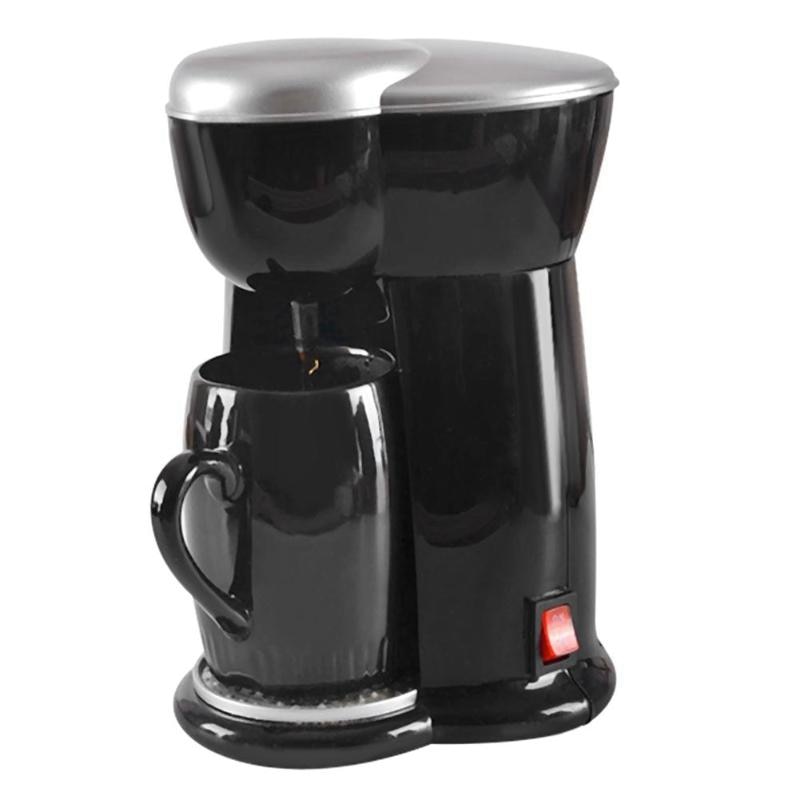 Mini kaffemaskine enkelt kop espressomaskine hjemme elektrisk automatisk kaffemaskine(eu stik): Default Title