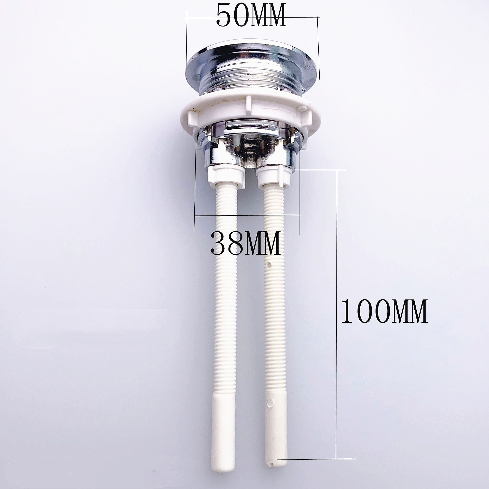 Bathroom Closestool Double Rod Press Push Button Toilet Seats Water Tank FLush Valve Switch Toilet Button 38 48 58mm,FL21014: S Toilet button