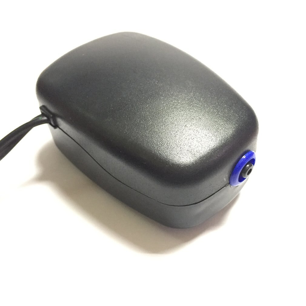 Svart kompakt liten super tyst elektrisk 110v 3w fiskar akvarium syresättning luftpump låg ljudnivå stort flöde lång livslängd