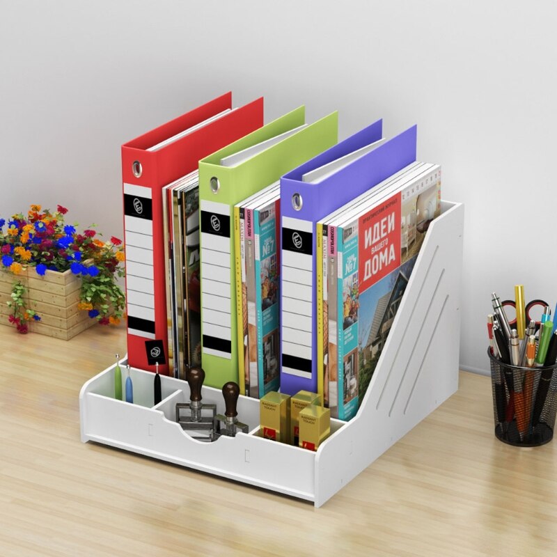 F3MA A4 Office Organizer Letter Size File Folder Desktop File Organizer Box Magazine File Dividers Document File Organizers