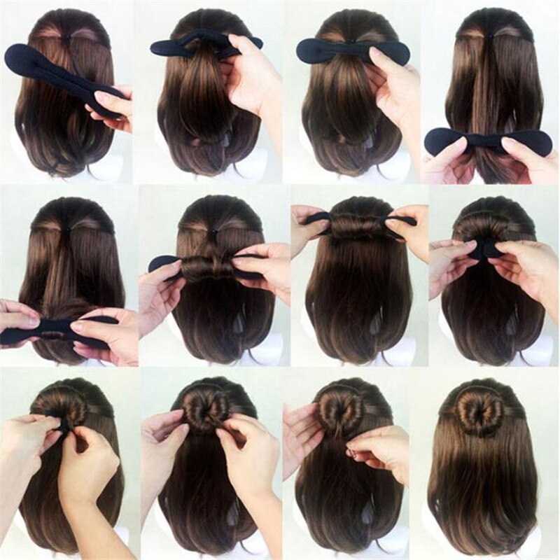 Haarspeld haar vlechten vlechtgereedschap roller magische haaraccessoires voor vrouwen twist baret elastische haarspeldjes