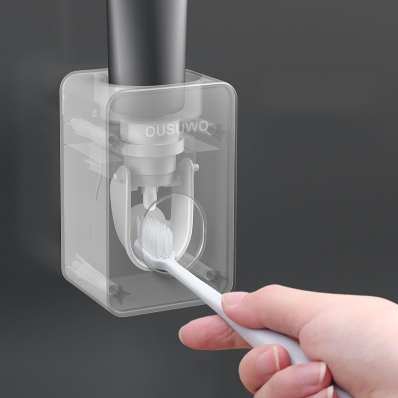 Automatische Tandpasta Dispenser Badkamer Accessoires Set Tandpasta Squeezers Tandenborstelhouder Wall Mount Rack Gereedschap