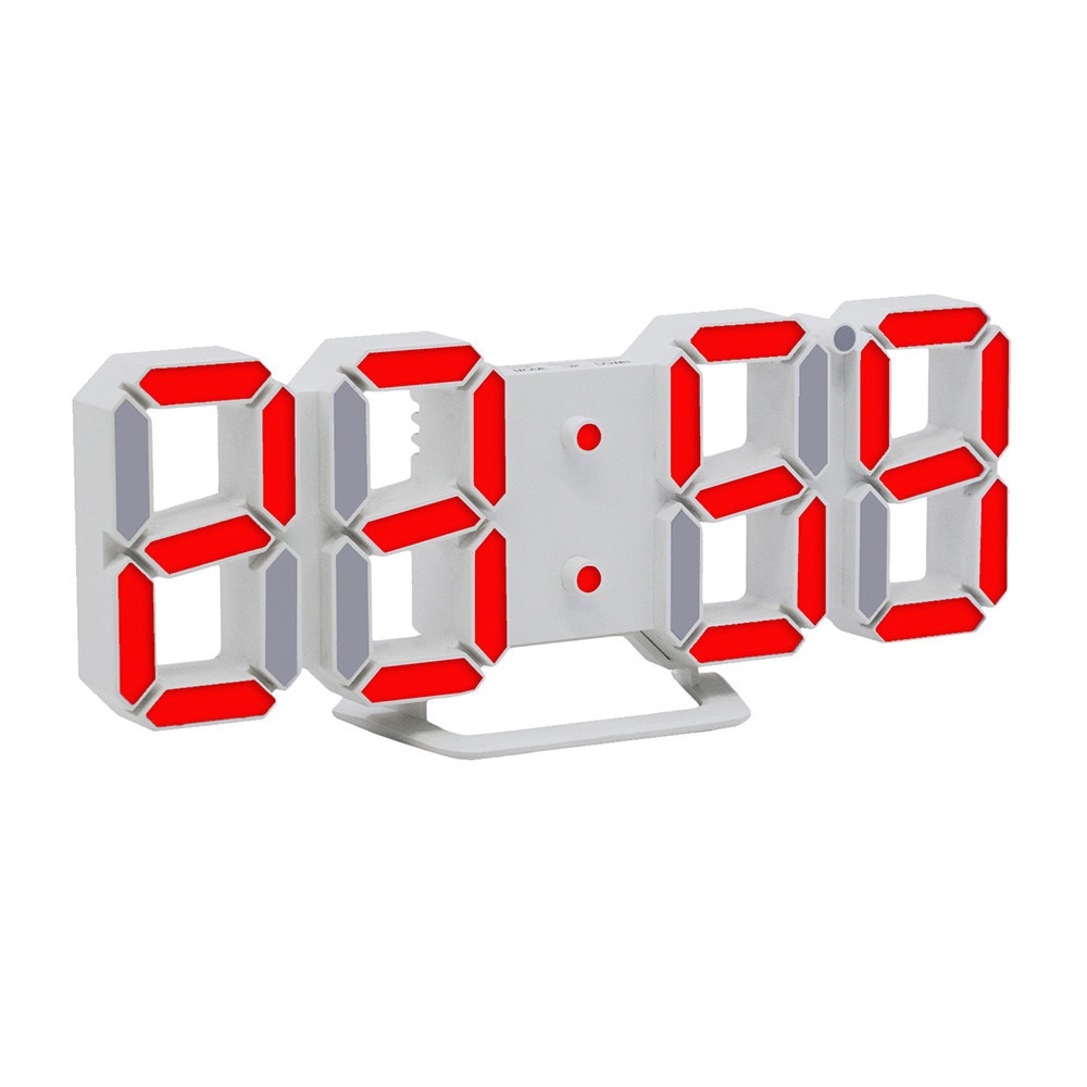 Modern Digital Led Table Desk Night Wall Clock Alarm Watch Digital Clock Display Removable Art Decal Table Clocks Home Decor: C