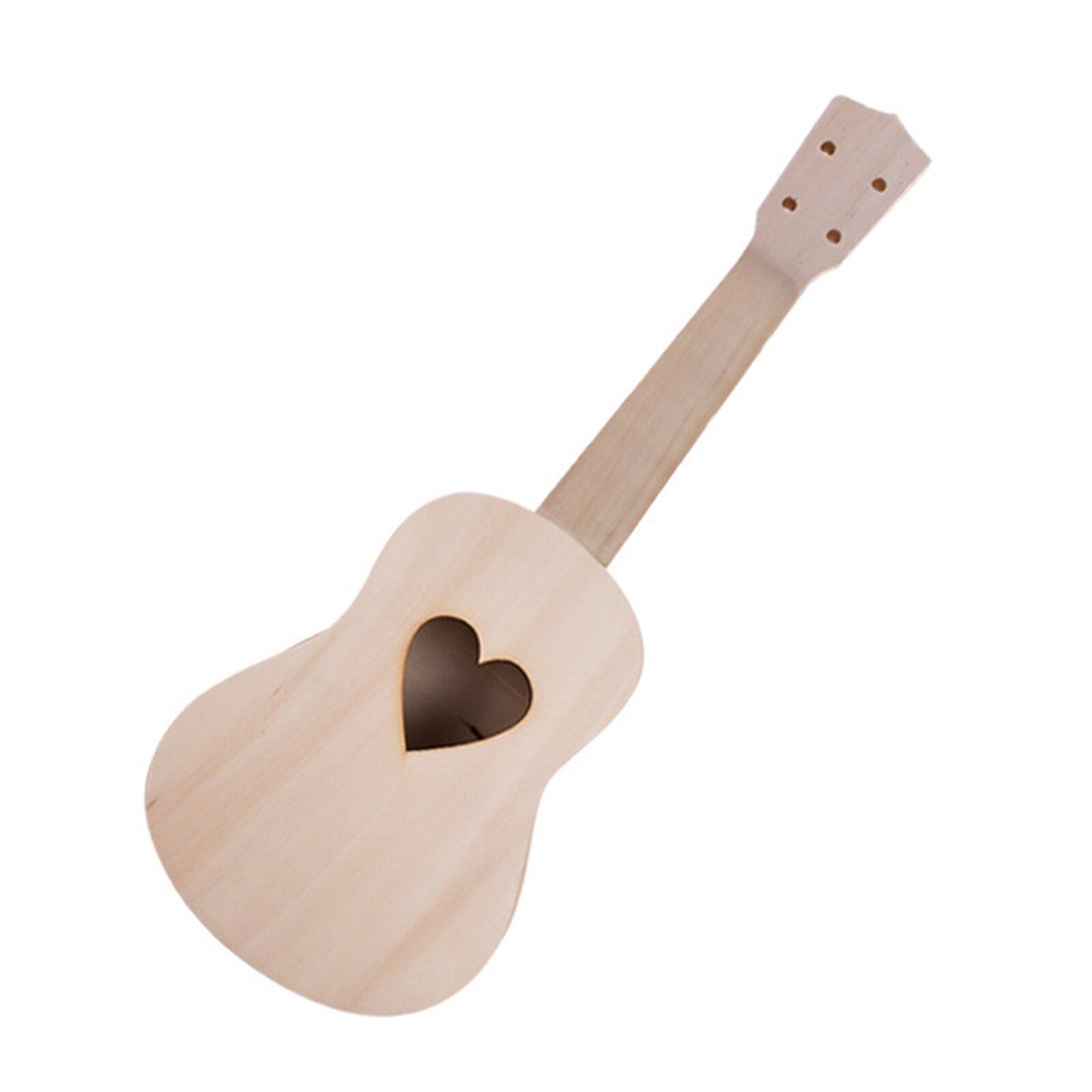Mini guitare hawaïenne à cordes 21 pouces, artisanat en bois, Instrument de bricolage, accessoire de guitare belle apparence