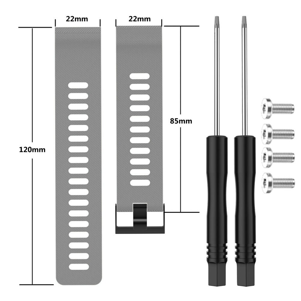 Nyaste för garmin forerunner 35 30 byt ut silikon klockarmband armband & verktyg uk: 07 gary
