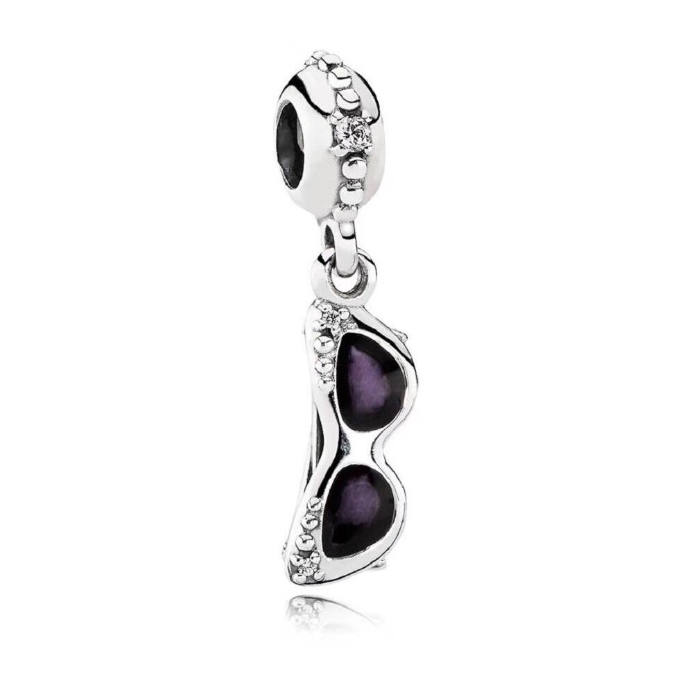 2019 NUOVO 100% 925 Sterling Silver Spring Perle di Vetro Fantasma Elephant Stampe della Zampa Cucciolo ROSSO di Fascino Del Fiore Dei Bambini Dei Monili Delle Donne regalo: 6