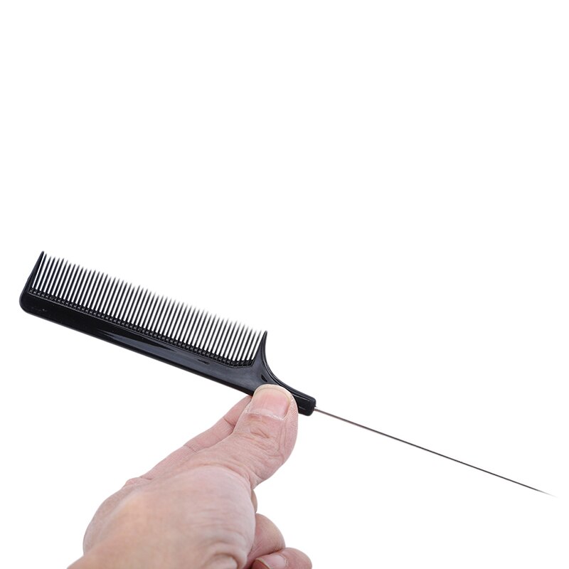 Peine fino con dientes negros de 21,7 cm de longitud, , , antiestático