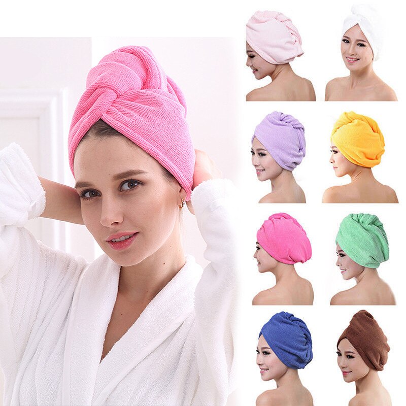 Turban For Drying Curly, Long & Thick Hair/Hair Towel Wrap for Women/Super Absorbent Quick Dry Hair Towel/Microfiber Towel
