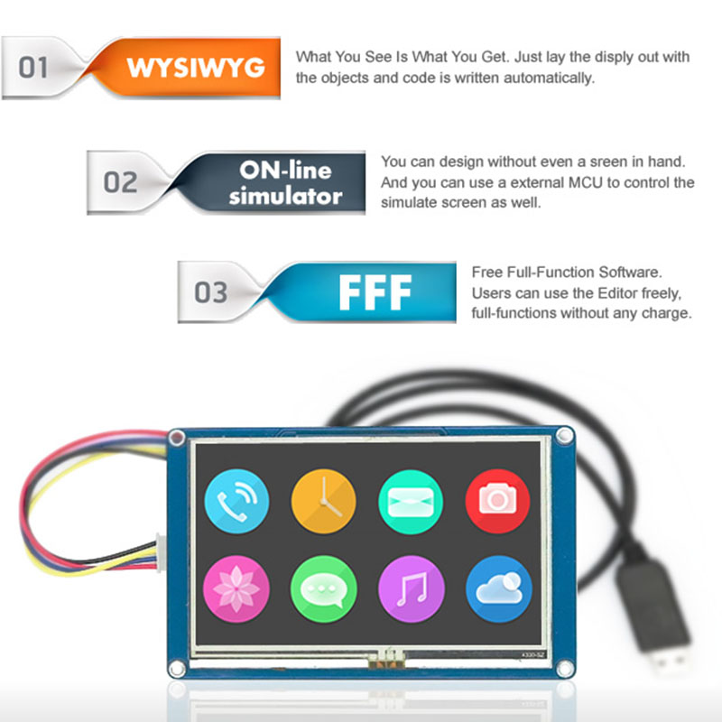 3,2 Zoll für Nextion NX4024T032 Grundlegende HMI Intelligente Smart UART Serielle Presse TFT LCD Display Panel für Raspberry Pi SLA drucker