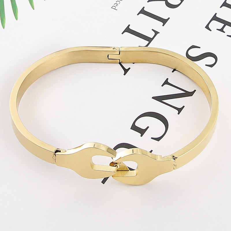 Punk Style Bracelet Stainless Steel Retro Wrench Steel Color Bangle Jewelry For Men And Women