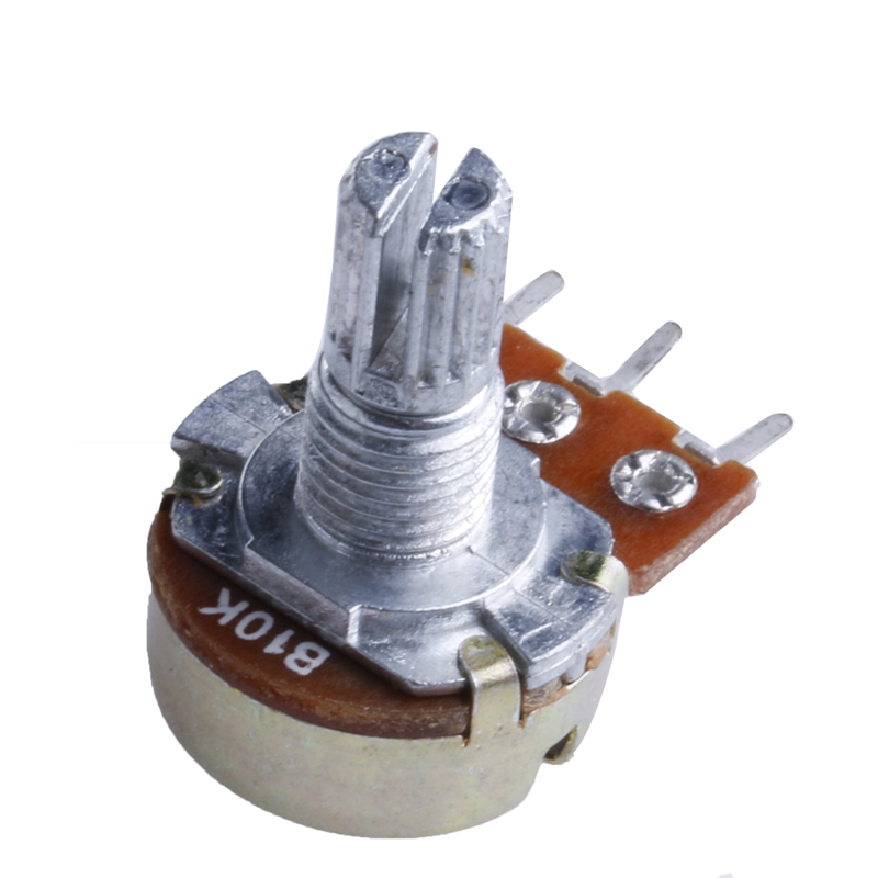 Potenciómetro rotativo cónico lineal B10K ohm, olla de Panel de 15mm, oferta # Aug.26, 5 uds.