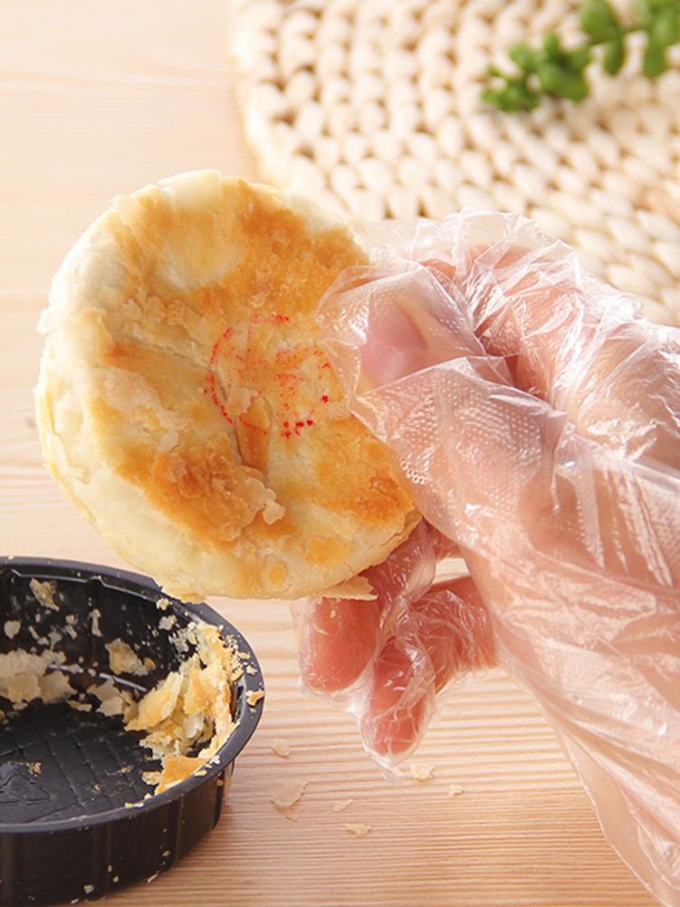 Guantes desechables 100 uds, guantes de cocina para barbacoa, guantes para comida, extraíble transparente, resistente al aceite, guante plástico desechable para limpieza del hogar