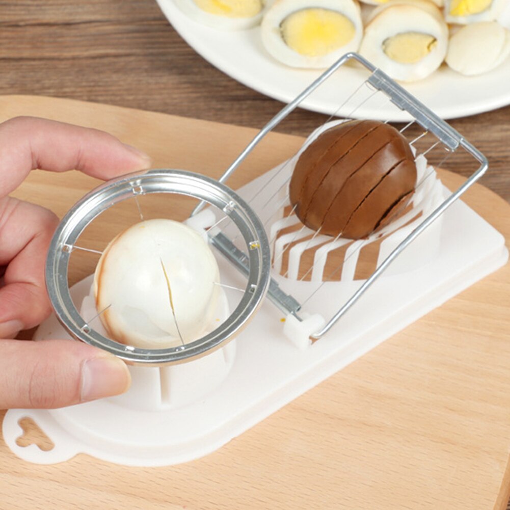 2Pcs Egg Cutter Multi-Functional Egg Slicer 2in1 Kitchen Tool Eggs Cutting Gadgets Egg Splitter Cooking Tools