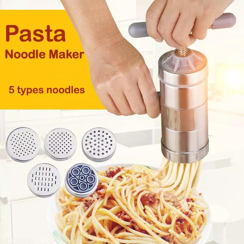 Pasta Maker Stainless Steel Noodle Manual Hand-Cranking Press Handmade Small Buck Wheat Noodle Maker