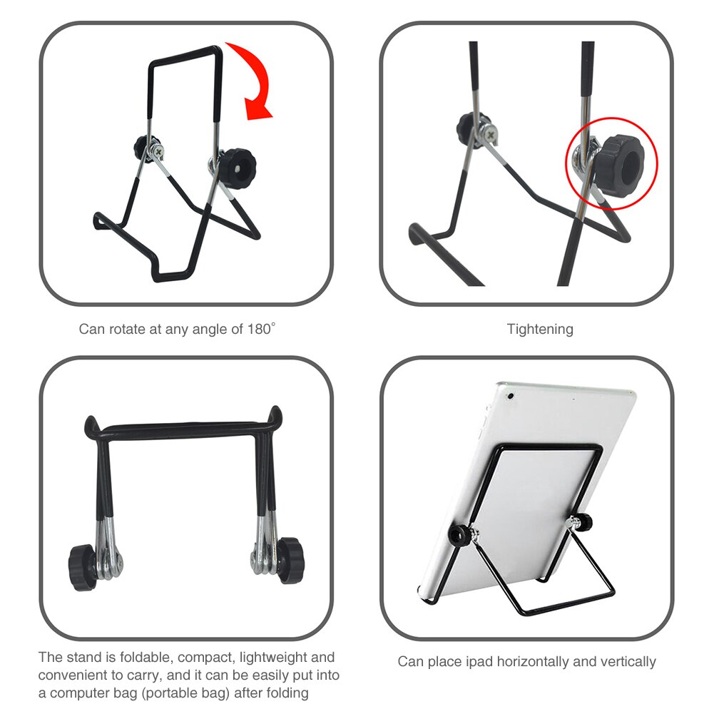 Desktop Adjustable Angle Phone Rack Portable Foldable Flexible Bracket Universal Tablet Holder Multifunctional Simple Iron Wire