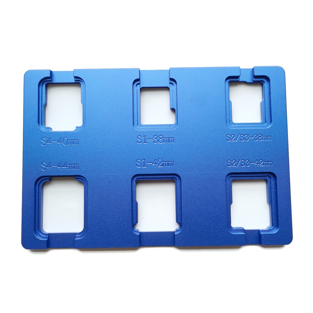 For Apple Watch Seires 1 2 3 4 5 6 (6 in 1) S6 S5 S4 S3 S2 Precision Alignment Mould Touch Panel Glass OCA Glue Laminating Mold: Metal 6 in 1
