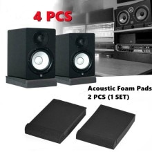 2/4Pcs Geluidsisolatie Studio Monitor Speaker Isolatie Pads Hoge Dichtheid Akoestische Foam Pads Voor 5 Inch / 6 Inch Speakers