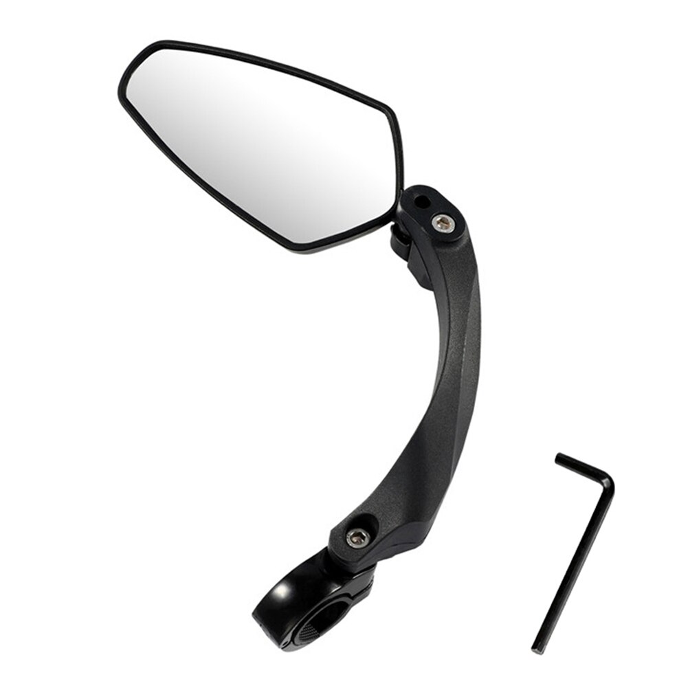 REPAIROCK 1 Set Motorcycle Rear View Mirrors Bar End Side Mirrors Mount Universal Adjustable Aluminum Alloy Plastic Black M10 M8 Prismatic Shape - View #3