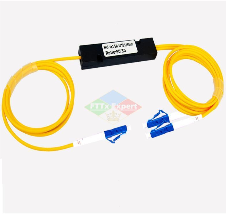 High Fiber Optic FBT Splitter LC/UPC Connector 1x2 SM 1310/1550nm