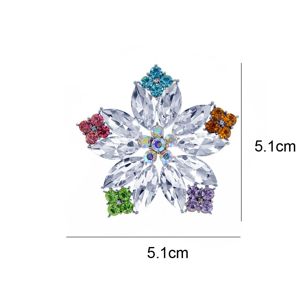 Cindy xiang cristal bela flor broches para as mulheres brilhando moda colorida planta pino broche acessórios do casaco de alta qualidade