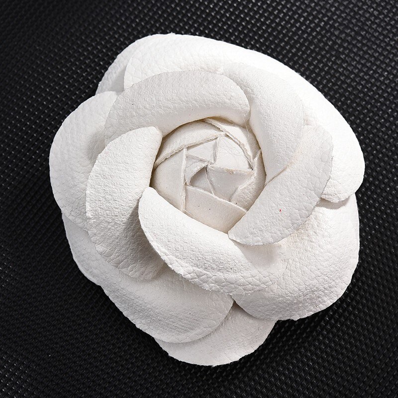 Vrouwen Lederen Camellia Bloem Broche Pins Vrouwen Pin Broche Pak Trui Overhemd Pin Broche Handgemaakte Diy Accessoires: 12