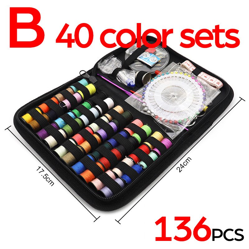DIY Sewing Accessories Tool Set Thread Needls Pin Head Scissor Ruler Handmade Clothing Tools Sewing Tailor's Sewing Supplies Kit: B Set