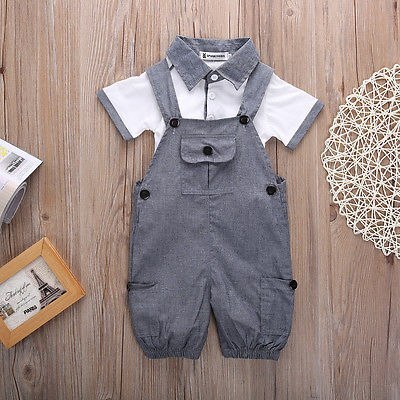Emmababy Baby Jongens 2 STUKS Set Peuter Kids T-shirt Tops Broek Outfits