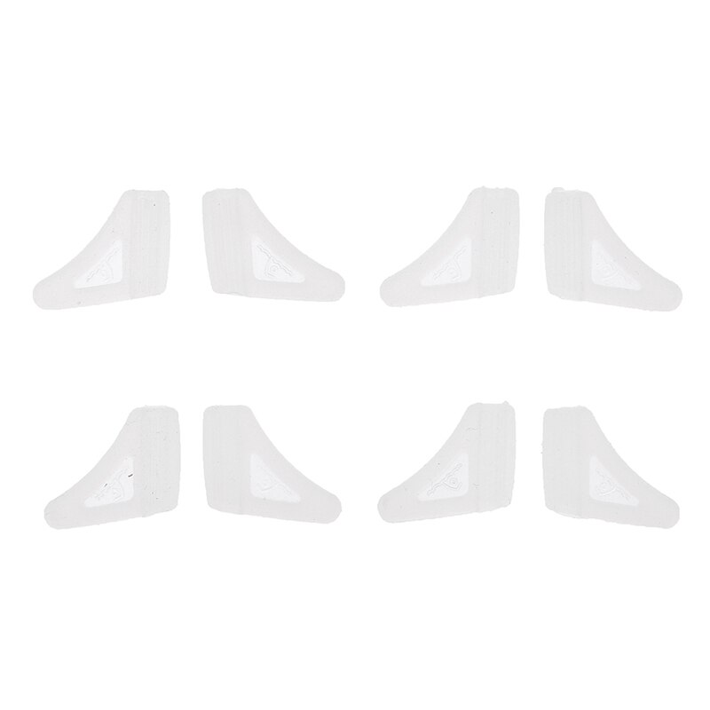 4 paires anti-dérapant oreille crochet porte-lunettes lunettes couleur unie Grip Temple pointe support pour enfants lunettes de soleil lunettes de lecture: white