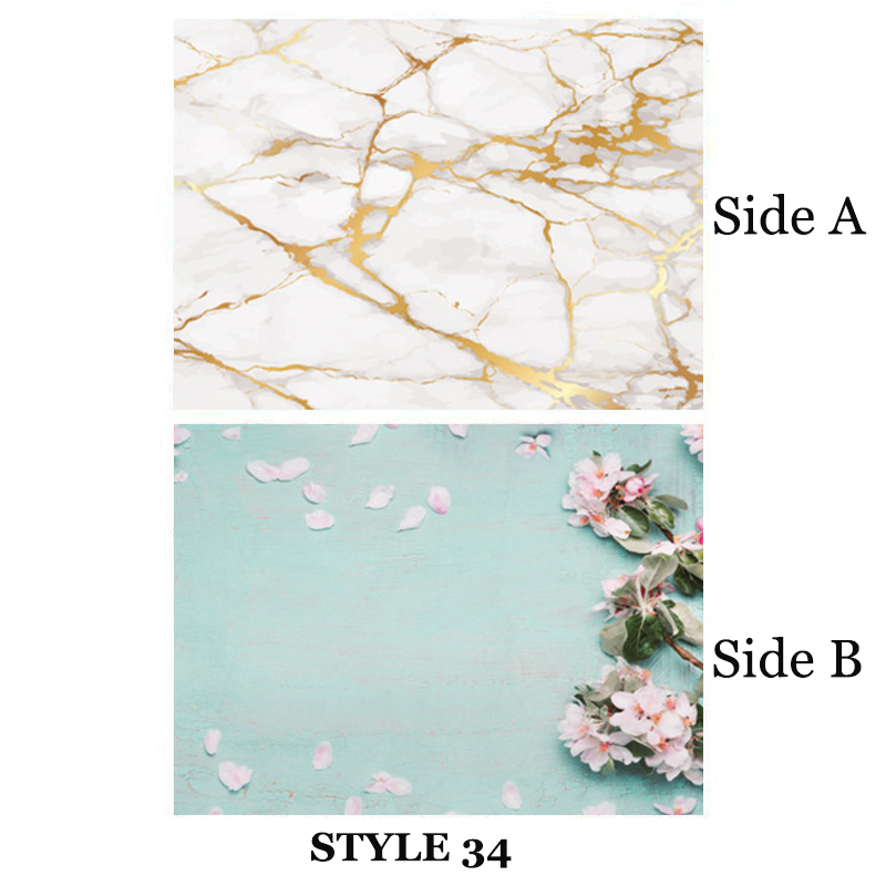 Fondos de fotografía para estudio fotográfico, papel impermeable de 57x42cm, 2 lados, accesorios de utilería para sesión fotográfica