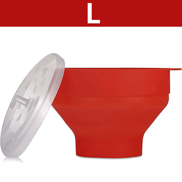 Silikon Mikrowelle Popcorn Popper bpa frei zusammen klappbare Popcorn Schüssel mikrowellen geeignete Popcorn Maker mit Deckel spülmaschinen fest: Dark Khaki
