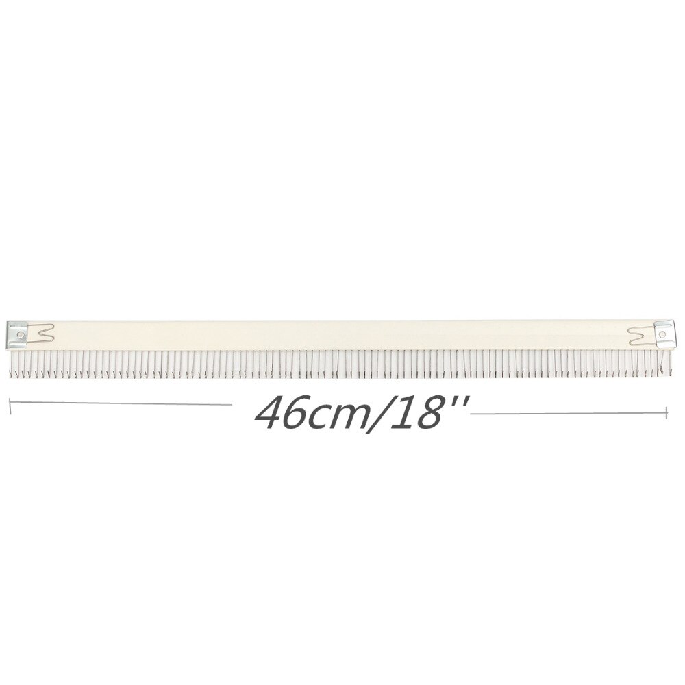 Praktische 18 ''/46 Cm Rvs Silver Cast Op Kam Breien Machine Voor Alle 4.5 Mm/9 mm Brother Breimachine Naald Deel