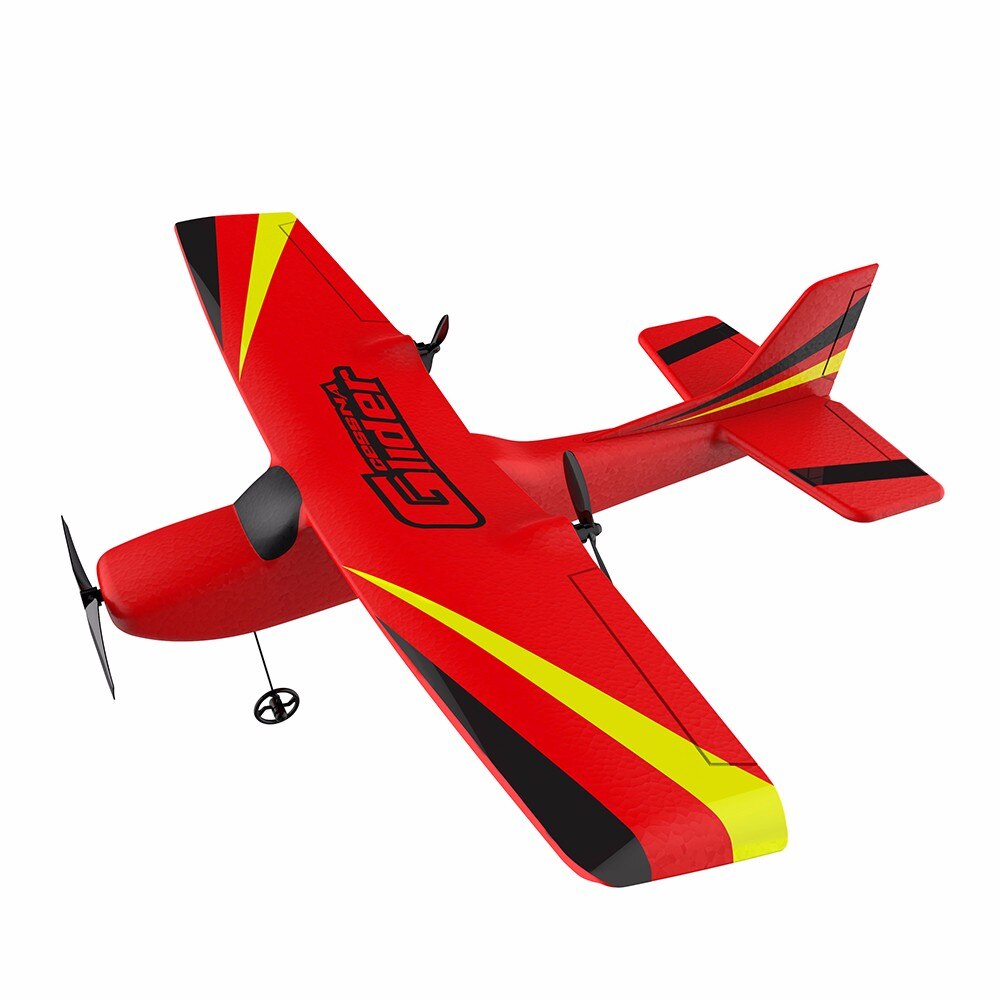 Z51 RC Plane Toy Cessna 150m Distance TRC Electric Foam Remote Control Hawker Glider LED Airplane Model 2.4G Hand Throw Wingspan: Z50 RED