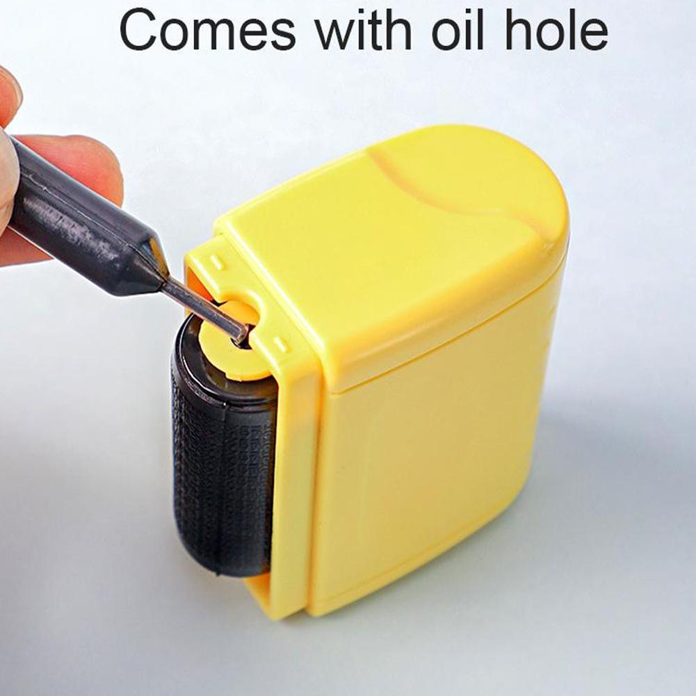 Roller Self Inking Stock Stamp Seal Theft Code Guard File Seal ID Stamp Confidential Ink Office Refill Your Tool Confidenti P7N0