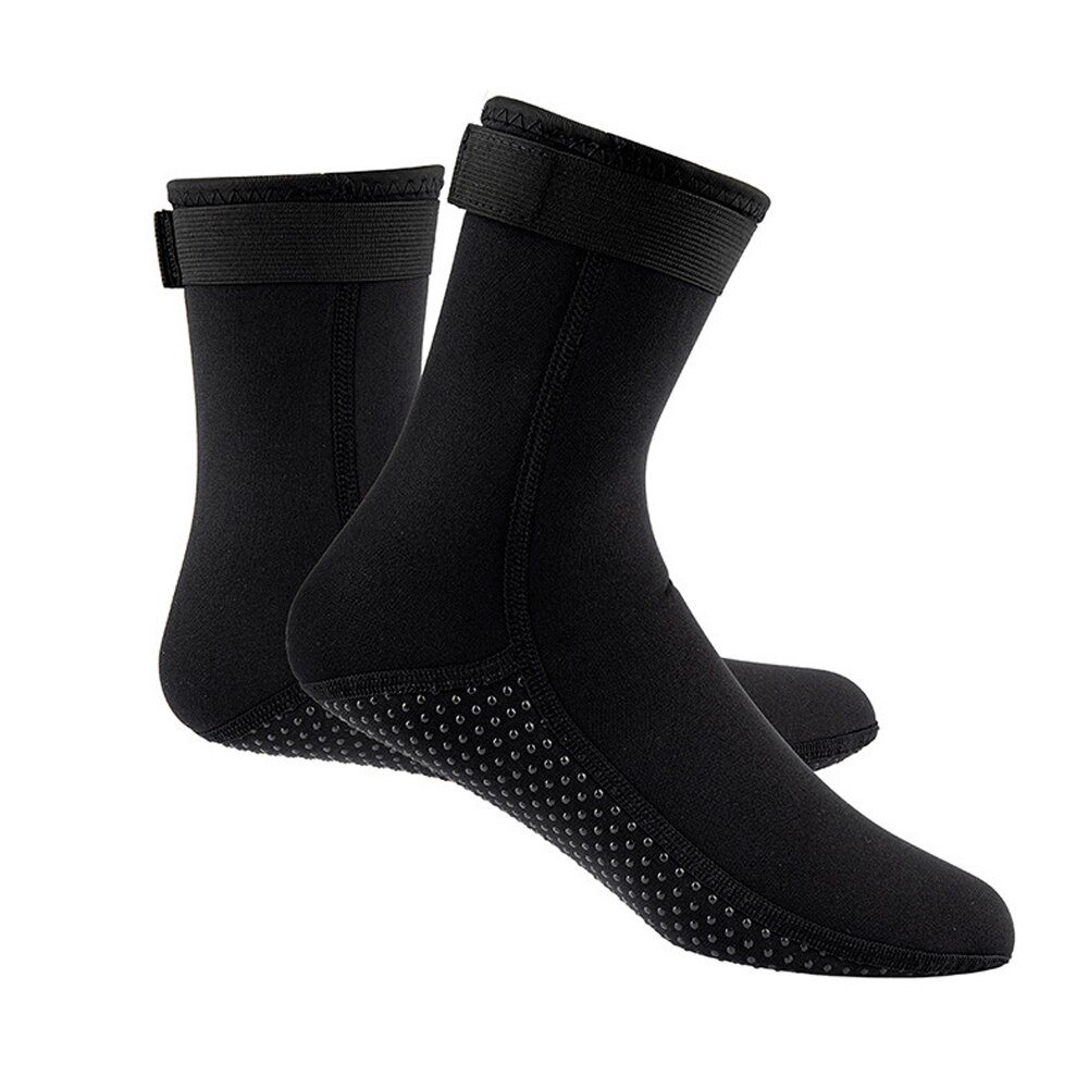 Calcetines de buceo de neopreno para adultos, botas de agua de 3mm, calcetines de buceo para surfear, botas de playa antideslizantes, zapatos de neopreno: L