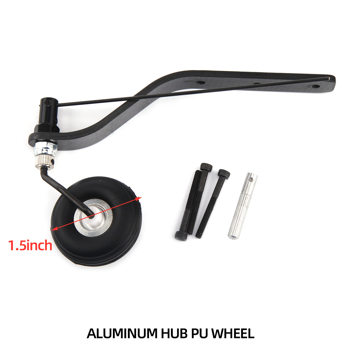 Juego de ruedas de tren de aterrizaje trasero de fibra de carbono, modelo de motor de gasolina, avión RC, 30E/50E/20CC/30CC/50CC/100CC, 1 ud.: Borgoña