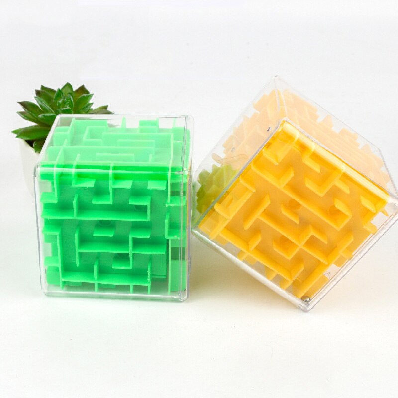 Speelgoed Voor Tieners 3D Doolhof Magische Kubus Puzzel Transparante Zeskantige Speed Cube Rollende Bal Game Cubos Doolhof Kinderen educatief