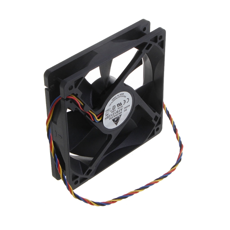 DC Brushless Computer Fan 12x12x2.5cm 113CFM 3500RPM 4Pin 4 Wire PWM Automatic Temperature Control Cooler by AFB1212SH
