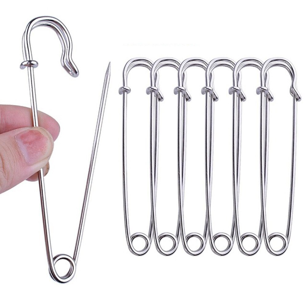 20pcs Extra Large Safety Pins,Giant Strong Safety Pin Metal Heavy Duty Blanket Pins for Jewelry Crafts,for Blankets, Skirts