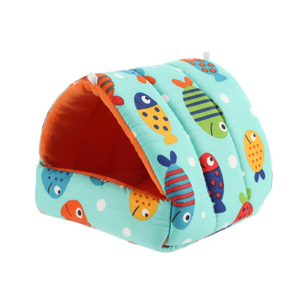 Leuke Mini Kooi Konijn Eekhoorn Winter Warm Mat Cavia Nest Hamster Huis Kleine Dier Slapen Bed Huisdier Opknoping Kooi