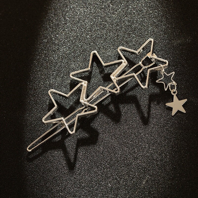 Metalen Liefde Hart Haar Clips Hollow Star Haarspeld Haar Pin Vrouwen Haar Accessoires Hearwear Goedkope