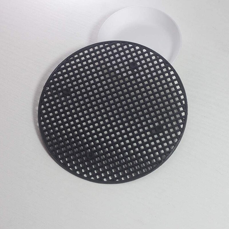 100 Uds maceta de malla de fondo redondo de malla de maceta de Bonsai de malla inferior de 2.95X2.95X0 05 pulgadas